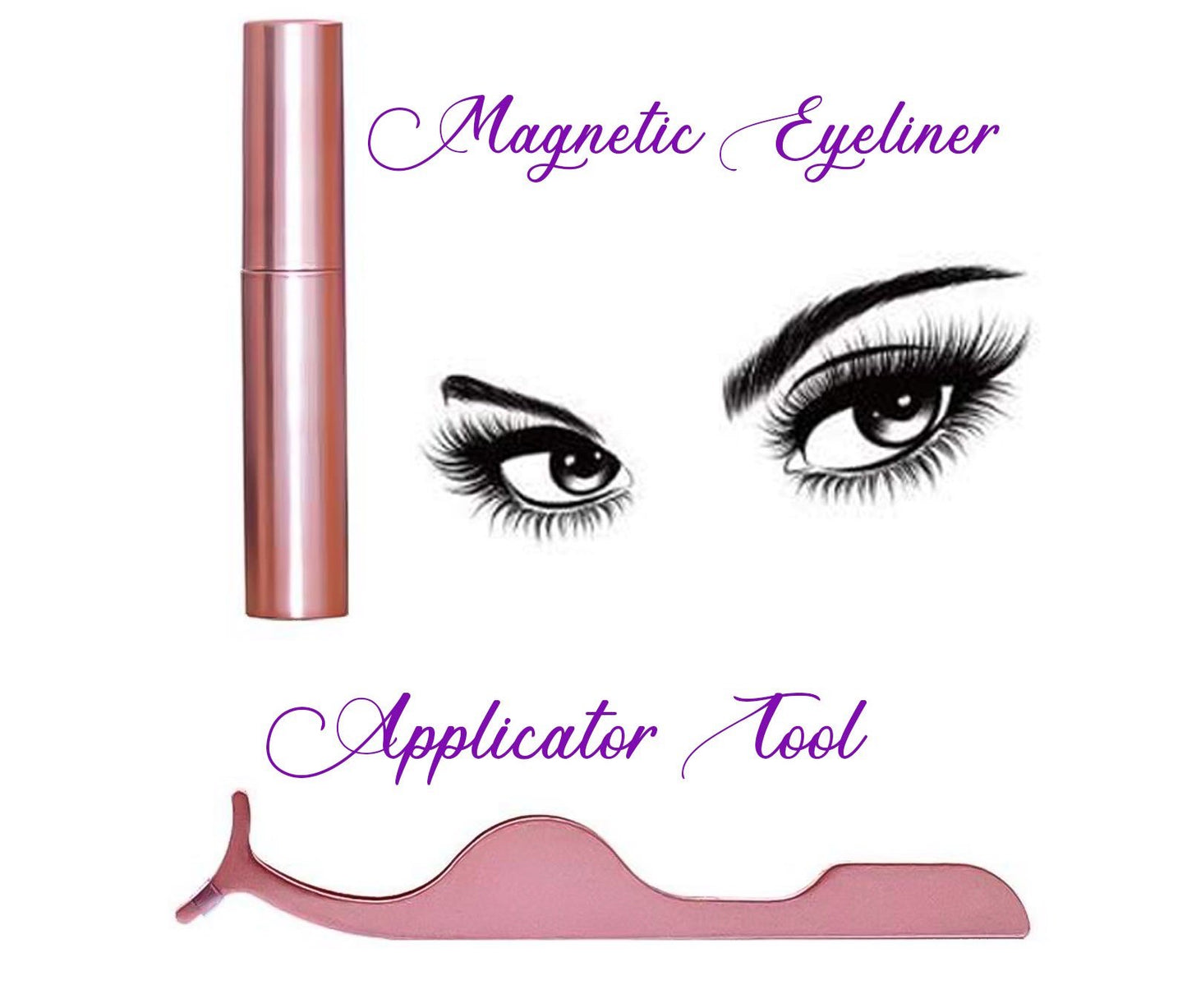 OH Fashion Black Mink Magnetic Lashes + Liner Kit Gracie