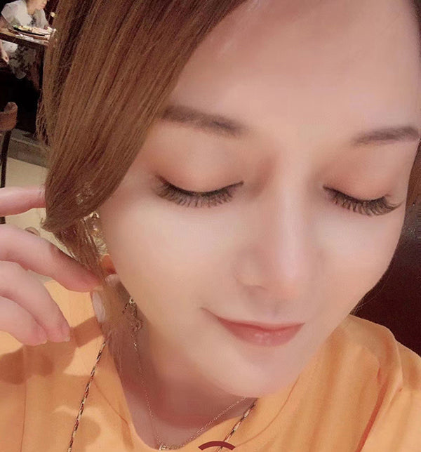 MLEN Honey Camellia Flower Style Soft Magnetic Eyelash Extensions