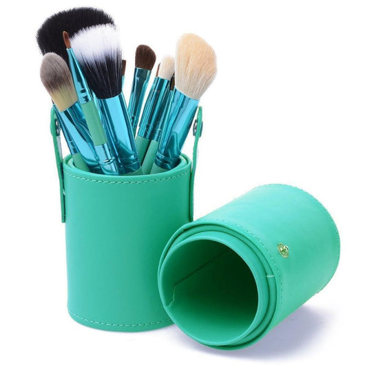 OH Fashion Makeup Brushes Set Coral Blue, 13 PCs